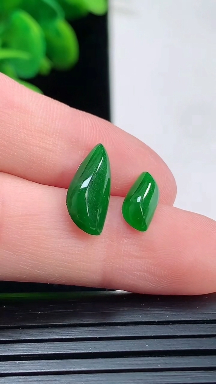 天然A货翡翠随形镶嵌件一对尺寸14.3-6.3-3重:0.68g 128
4月5日