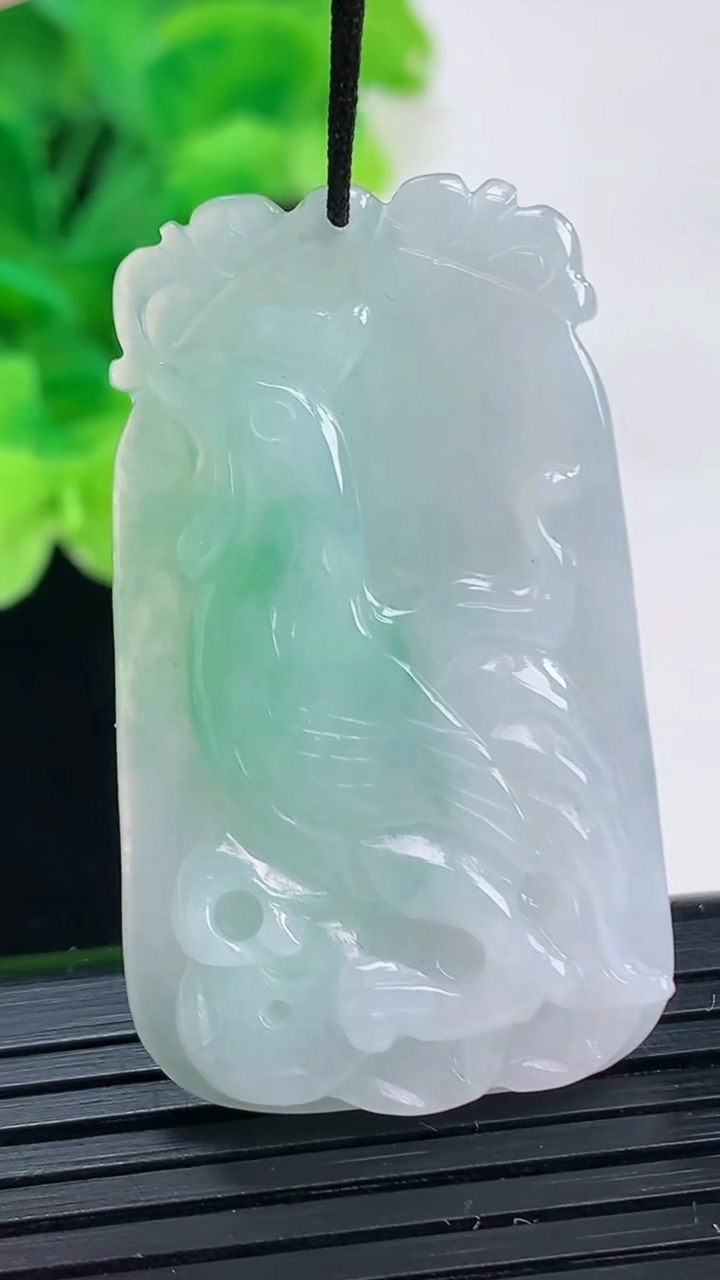 天然A货翡翠生肖鸡吊坠尺寸41.4-24.6-5.6重量:11.27g
4月6日