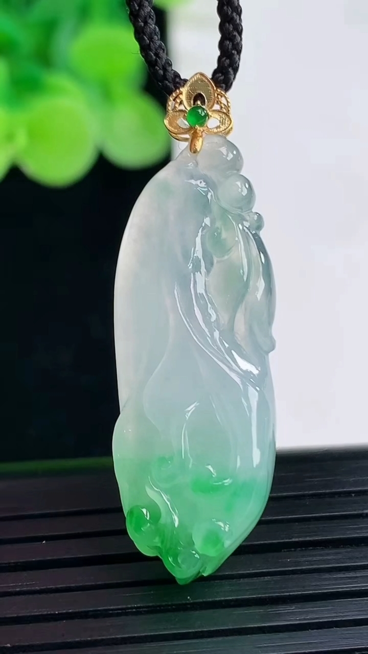天然A货翡翠玉兰花吊坠尺寸40.2-11.6-7.5重量:4.93g
4月7日