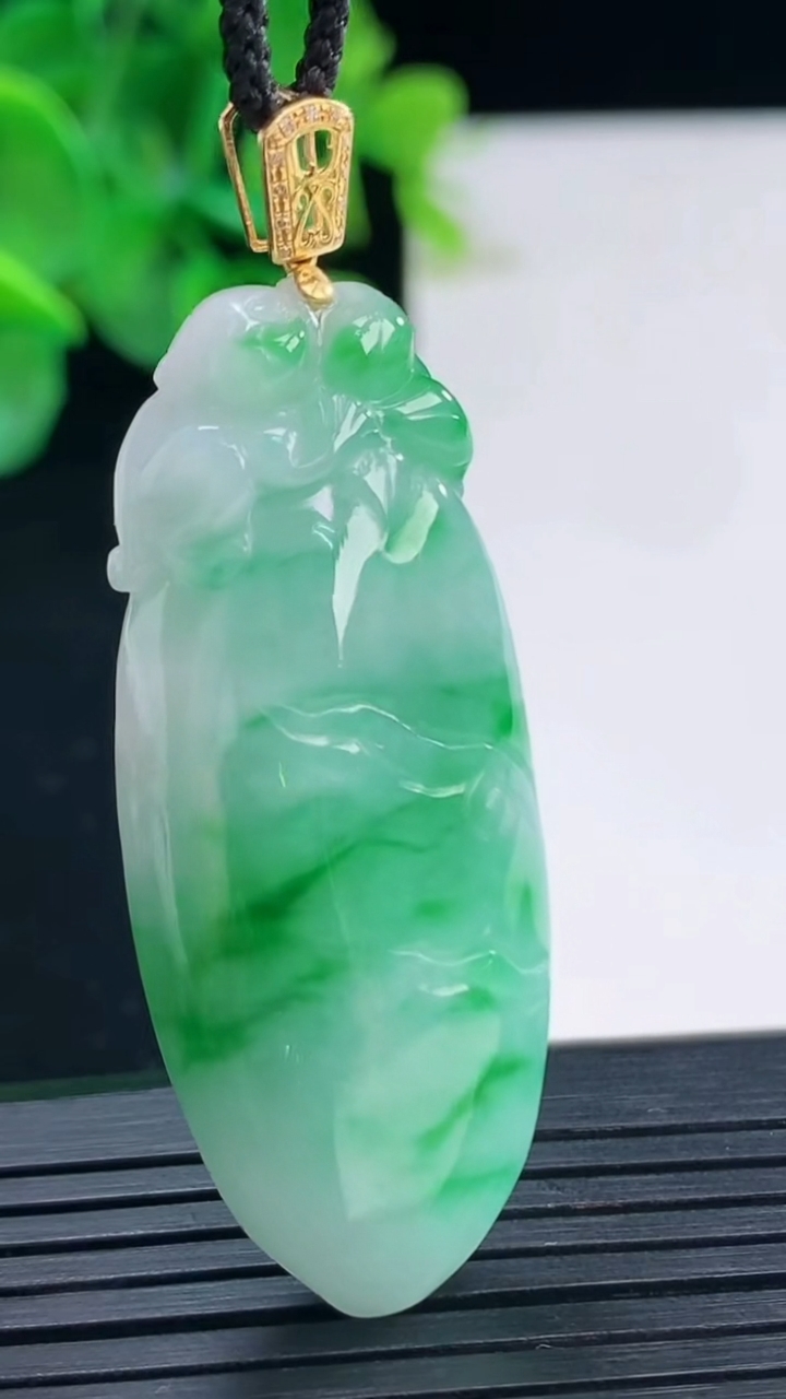 天然A货翡翠福瓜吊坠尺寸49.8-19.8-10.4重量:17.97g
4月8日