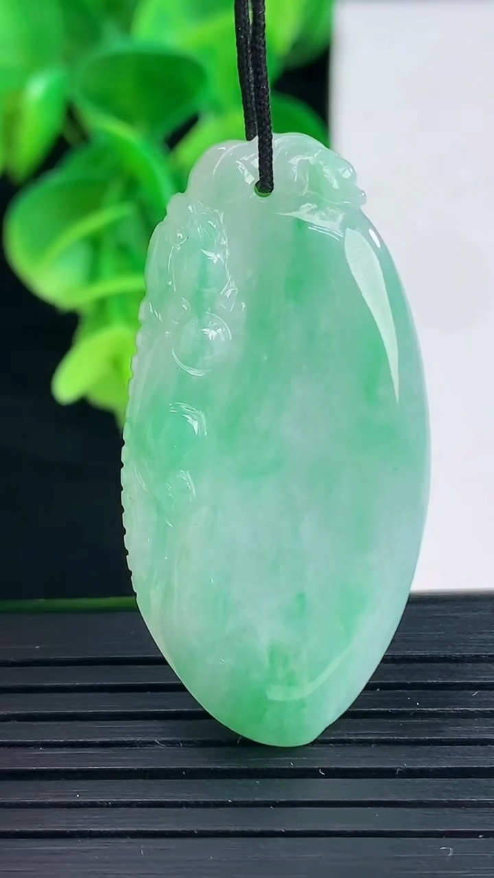 天然A货翡翠福瓜吊坠尺寸42.8-21.3-5.5重量:10.60g
4月9日