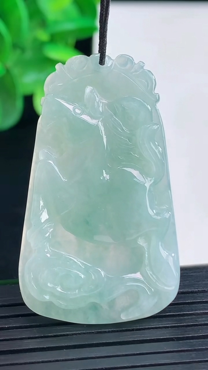 天然A货翡翠飘花生肖马吊坠尺寸45-26.8-5.4重量:13.25g
4月9日