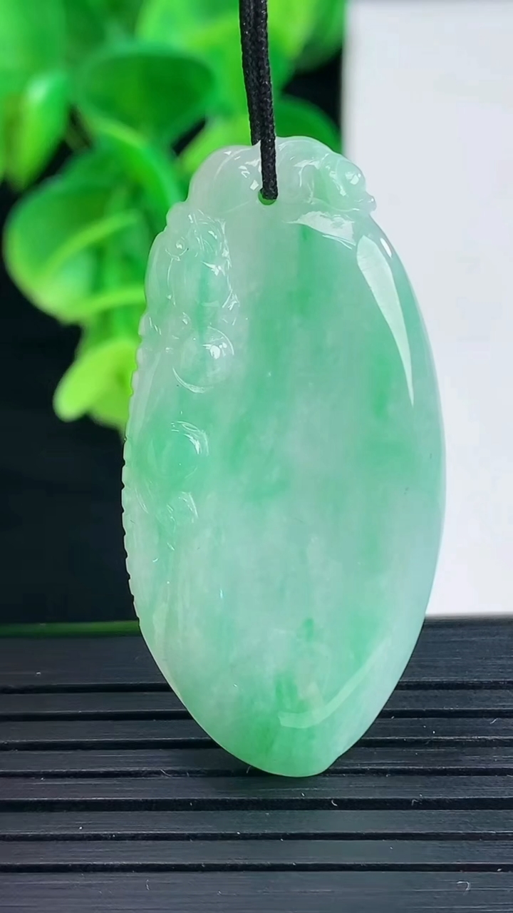 天然A货翡翠福瓜吊坠尺寸42.8-21.3-5.5重量:10.60g
4月9日