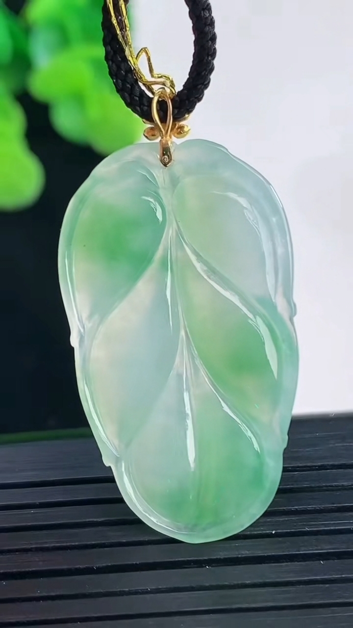 天然A货翡翠金枝玉叶 叶子吊坠尺寸35-20.6-3.7重量:5.11g
4月10日