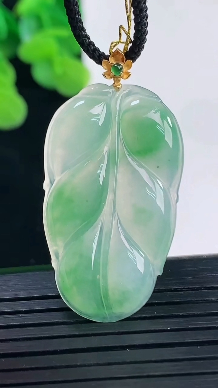 天然A货翡翠金枝玉叶 叶子吊坠尺寸35-20.6-3.7重量:5.11g
4月10日