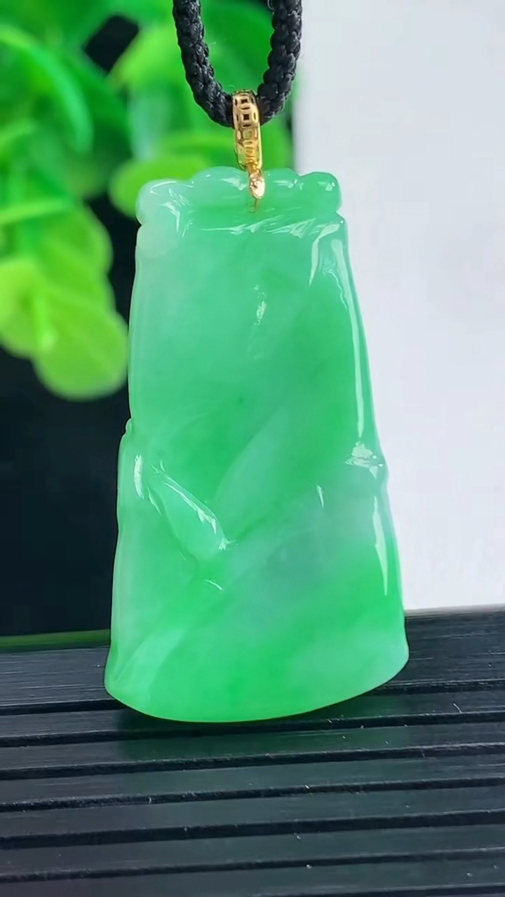 天然A货翡翠节节高升 竹节吊坠尺寸338-18.8-4.7重量:8.01g
4月10日