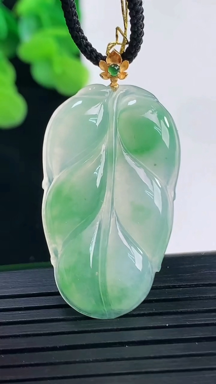天然A货翡翠金枝玉叶 叶子吊坠尺寸35-20.6-3.7重量:5.11g
4月10日
