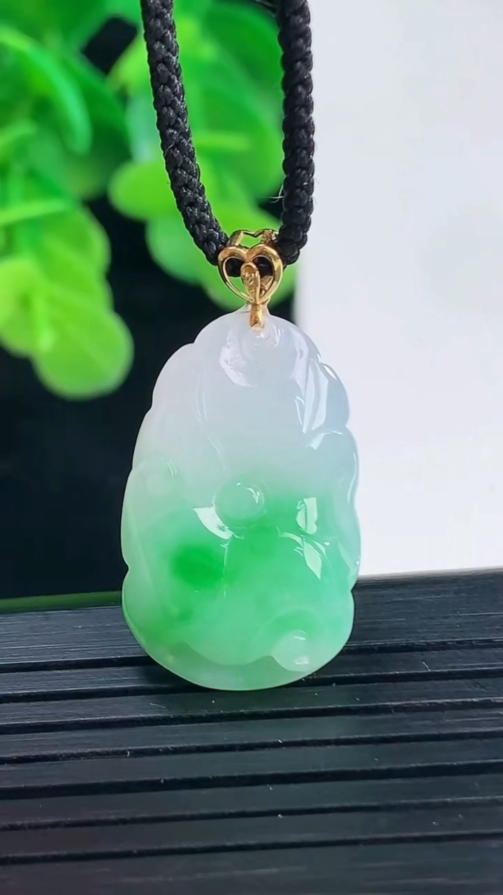 天然A货翡翠荷叶吊坠尺寸24-15-5.6重量:4.15g
4月10日