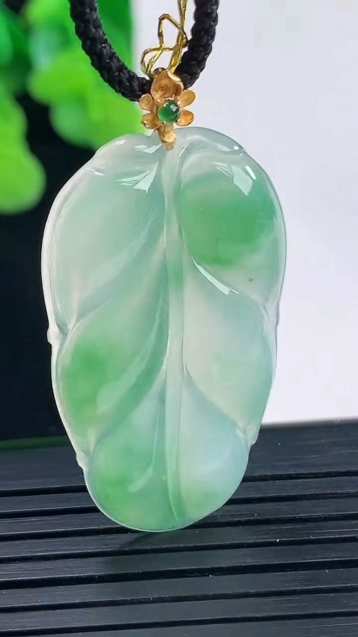 天然A货翡翠金枝玉叶 叶子吊坠尺寸35-20.6-3.7重量:5.11g
4月10日