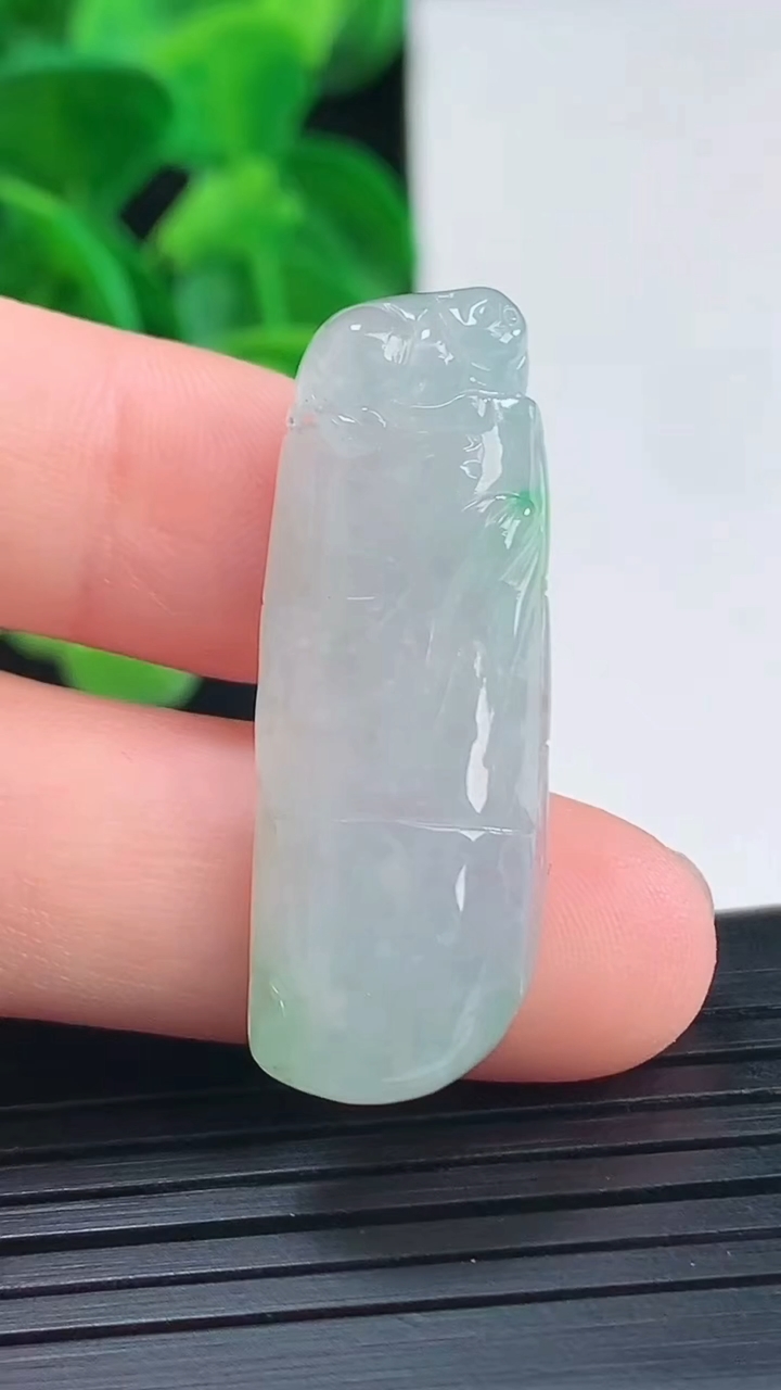 天然A货翡翠节节高升 竹节吊坠尺寸34.4-12.5-6.1重量:6.36g
4月10日