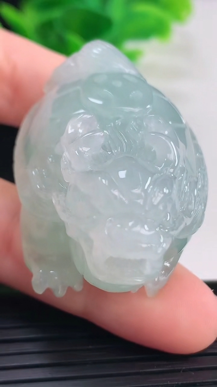 天然A货翡翠龙龟吊坠尺寸48.3-28.4-25.3重量:52.46g
4月11日