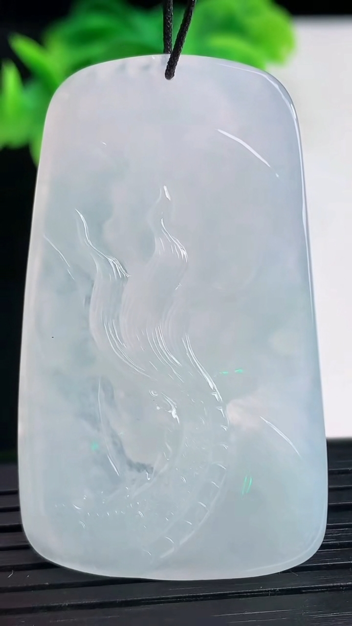 天然A货翡翠龙牌吊坠尺寸52.6-31.2-6.2重量:21.74g
4月11日