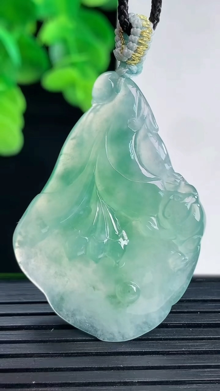 天然A货翡翠玉兰花吊坠尺寸42-28.6-5.4重量:10.40g
4月11日