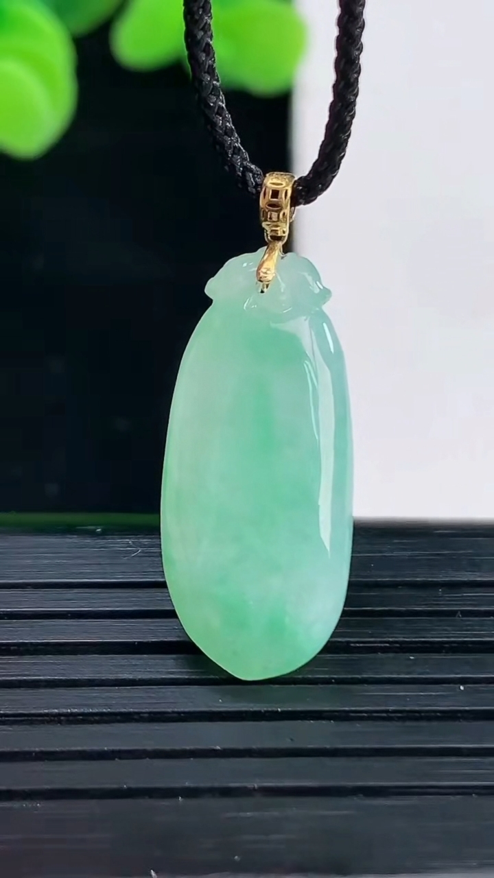 天然A货翡翠福瓜吊坠尺寸24.7-11-5.9重量:3.28g
4月12日