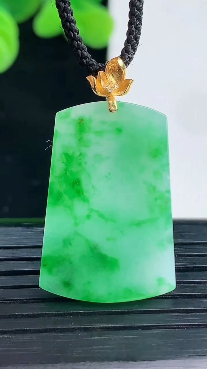 天然A货翡翠无事牌吊坠尺寸33.1-18.9-2.4重量:4.07g
4月12日