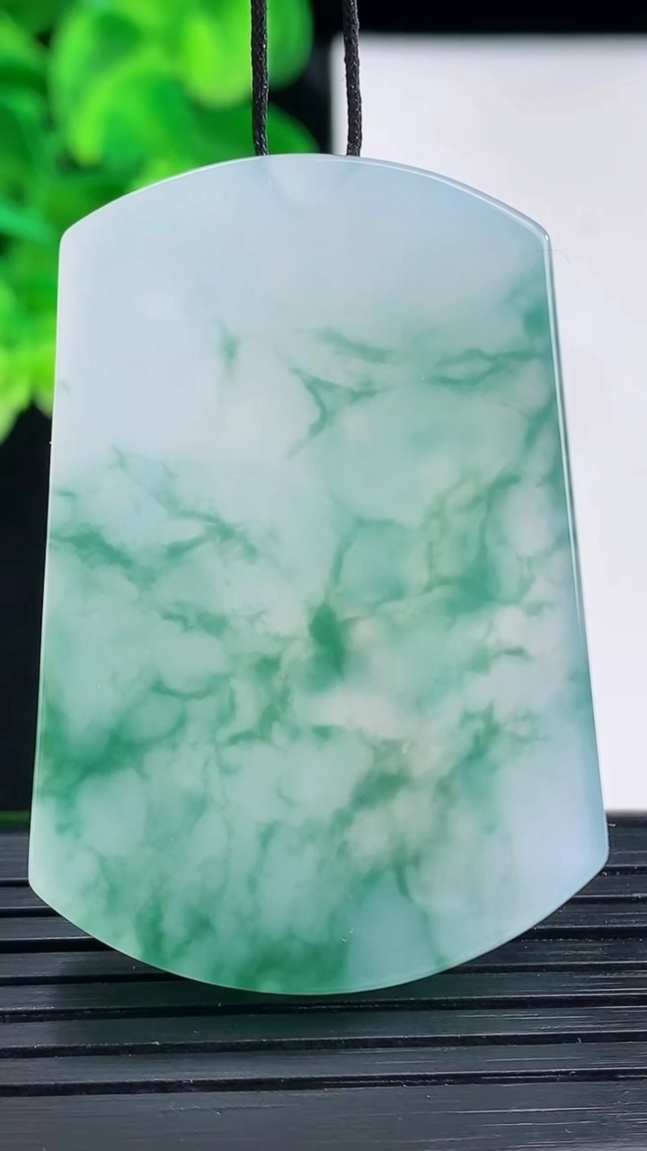 天然A货翡翠种飘花无事牌镶嵌件尺寸47.5-32.7-5.8重量:26.83g
4月12日