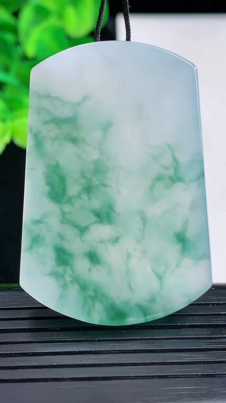 天然A货翡翠种飘花无事牌镶嵌件尺寸47.5-32.7-5.8重量:26.83g
4月12日