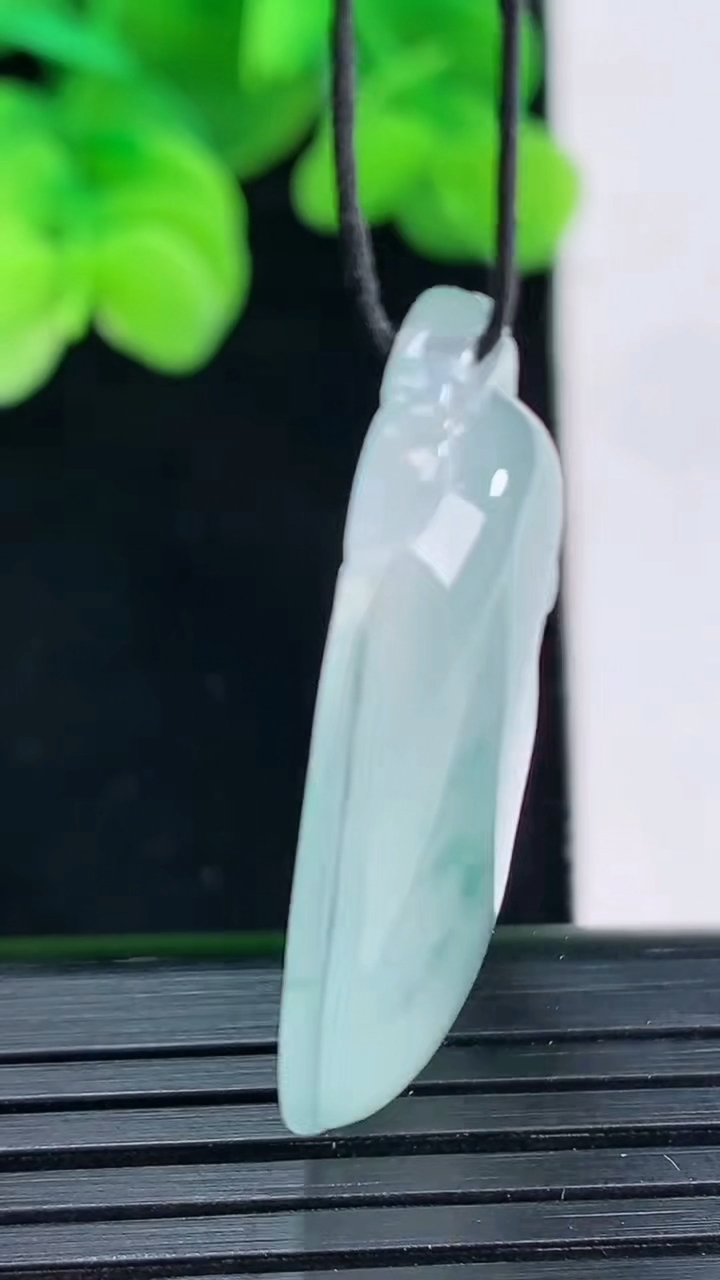 天然A货翡翠种飘花如意吊坠尺寸35.3-21.7-6重量:8.94g
4月12日