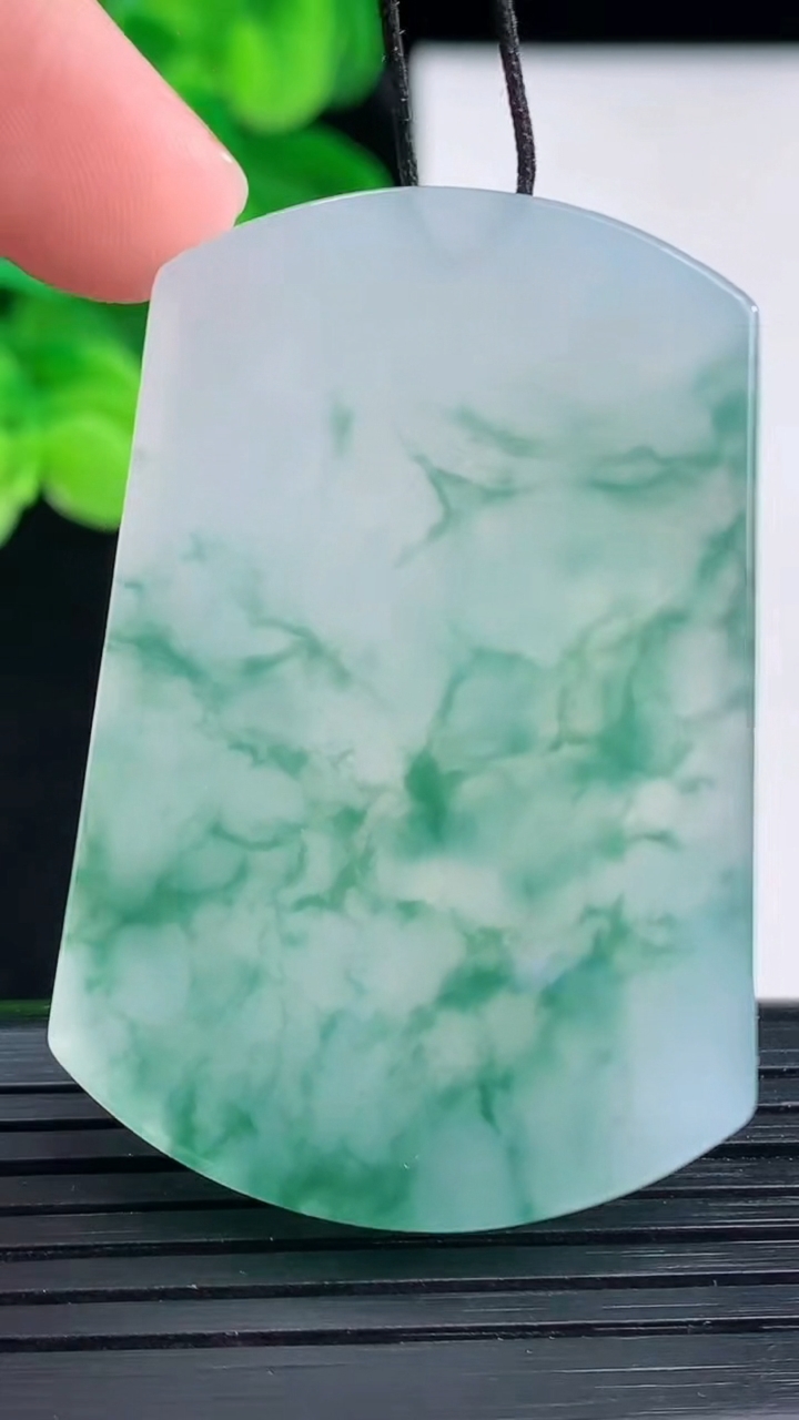 天然A货翡翠种飘花无事牌镶嵌件尺寸47.5-32.7-5.8重量:26.83g
4月12日