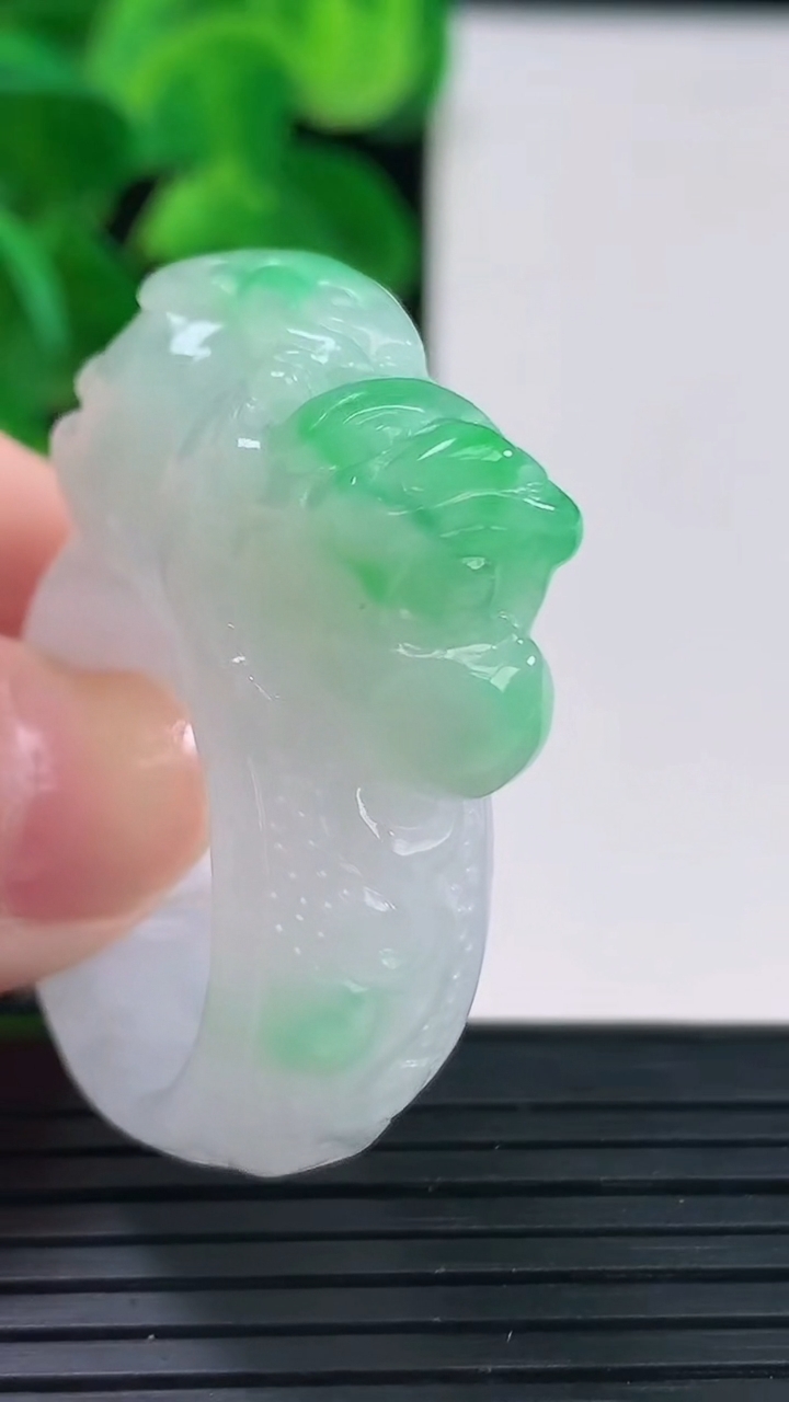 天然A货翡翠貔貅指环扳指尺寸22.5-31-12.6重量:21.46g2026年4月12日
工厂直销收藏佳品,种好水足，色泽均匀，有种有色，上手高大气！