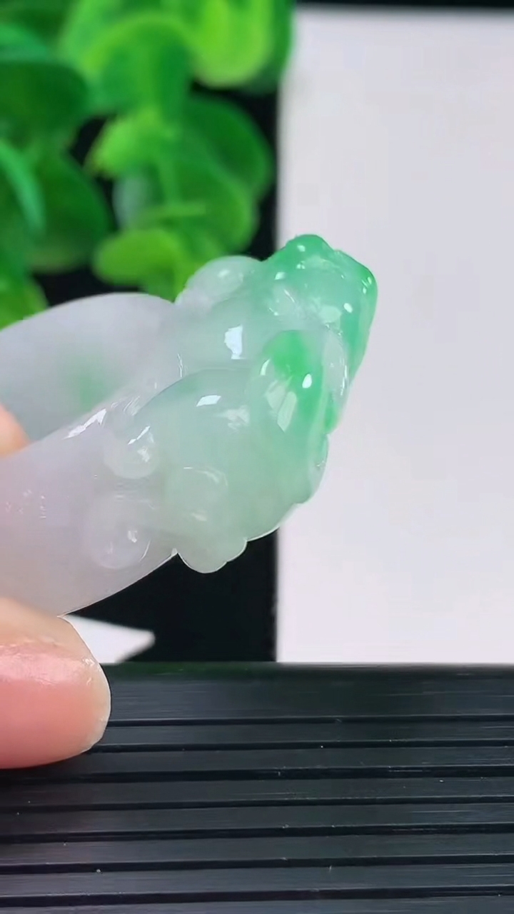 天然A货翡翠貔貅指环扳指尺寸22.5-31-12.6重量:21.46g2026年4月12日
工厂直销收藏佳品,种好水足，色泽均匀，有种有色，上手高大气！