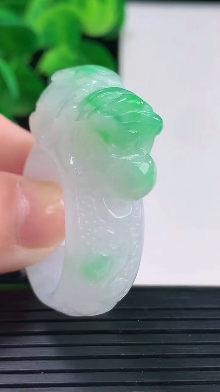 天然A货翡翠貔貅指环扳指尺寸22.5-31-12.6重量:21.46g2026年4月12日
工厂直销收藏佳品,种好水足，色泽均匀，有种有色，上手高大气！