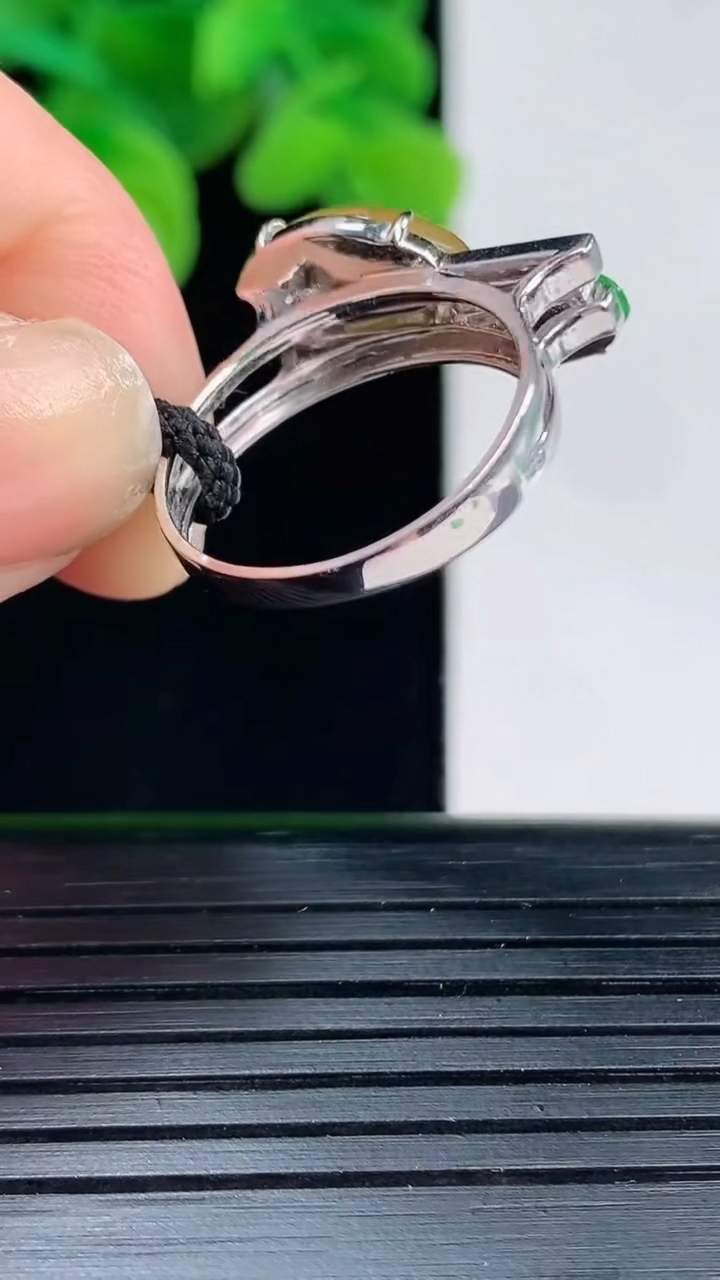 天然A货翡翠18K金双彩福瓜戒指尺寸17.5-12-5.3重量:2.55g2026年4月12日
工厂直销收藏佳品,种好水足，色泽均匀，有种有色，上手高大气！