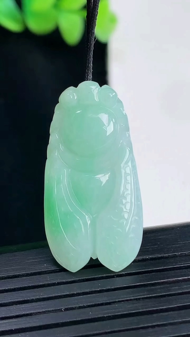 天然A货翡翠一鸣惊人吊坠，尺寸31-16-6重量:5.77g
4月13日
