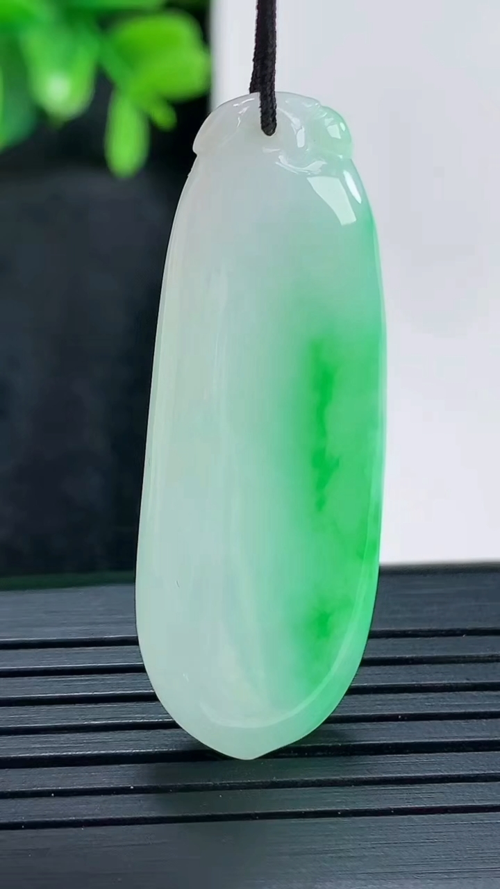 天然A货翡翠福瓜吊坠尺寸42.5-15.6-6.1重量:9.03g
4月14日