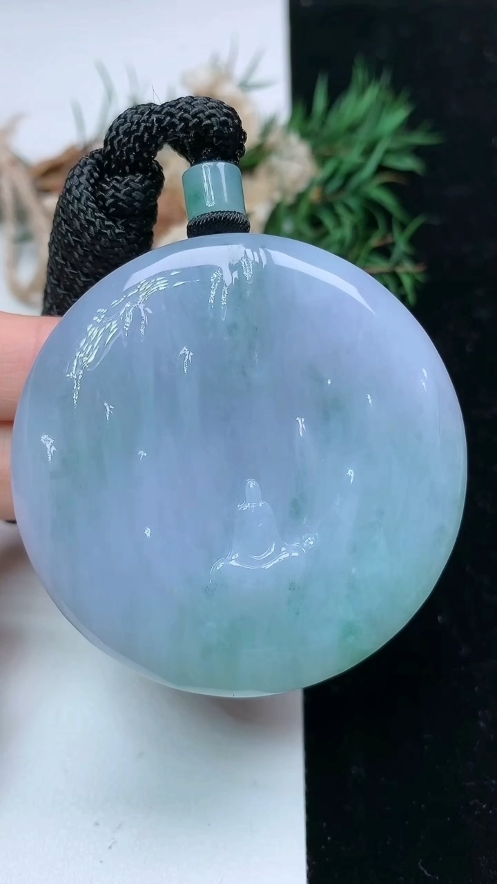 天然A货翡翠紫罗兰 飘花悟道吊坠，尺寸53-11.6，重量:83.39g
4月15日