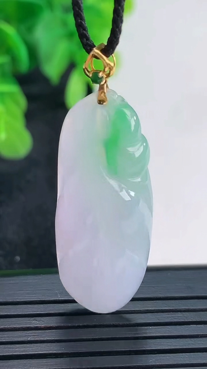 天然A货翡翠18K金春带彩紫罗兰金枝玉叶 叶子吊坠尺寸37.4-14.3-6.2重量:5.95g
4月16日