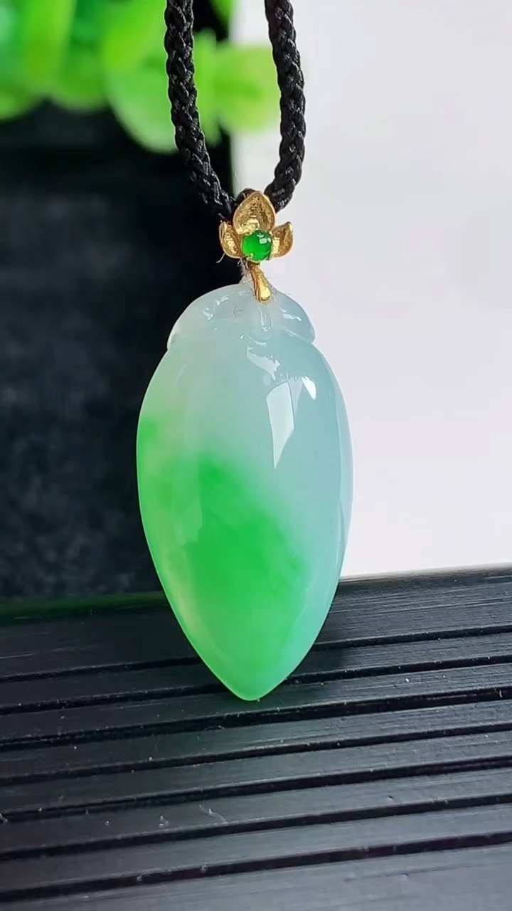 天然A货翡翠福瓜吊坠尺寸22-12.5-5重量:2.58g
4月17日