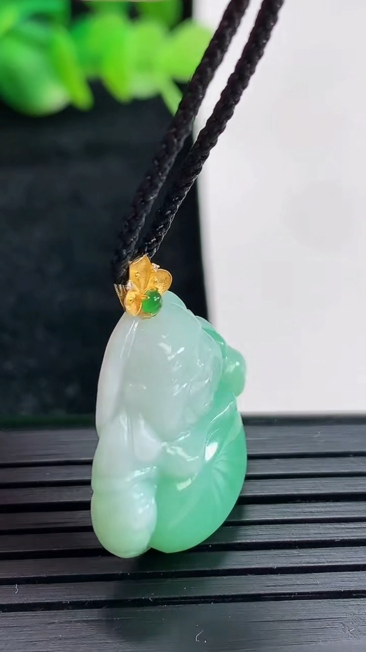 天然A货翡翠佛公吊坠尺寸21-24-6.6重量:5.89g
4月17日