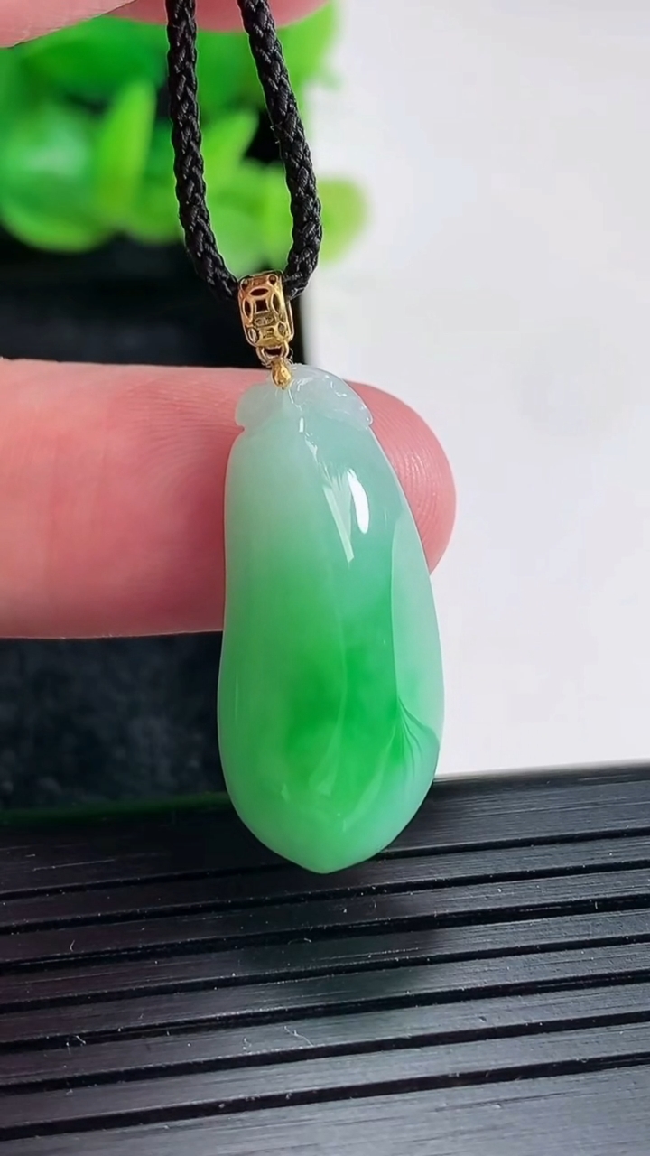 天然A货翡翠福瓜吊坠尺寸25-12.5-10重量:5.29g
4月17日