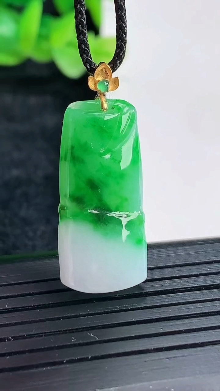 天然A货翡翠节节高升 竹节吊坠尺寸27-13-6.5重量:4.94g
4月17日