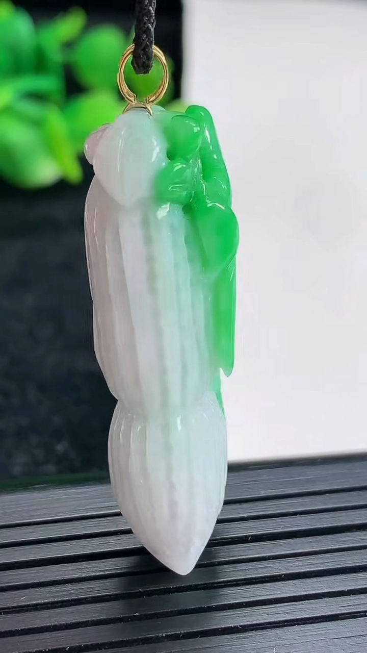 天然A货翡翠花生吊坠尺寸43-16.8-12重量:12.95g
4月17日