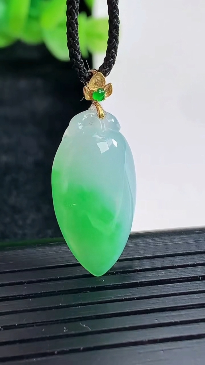 天然A货翡翠福瓜吊坠尺寸22-12.5-5重量:2.58g
4月17日