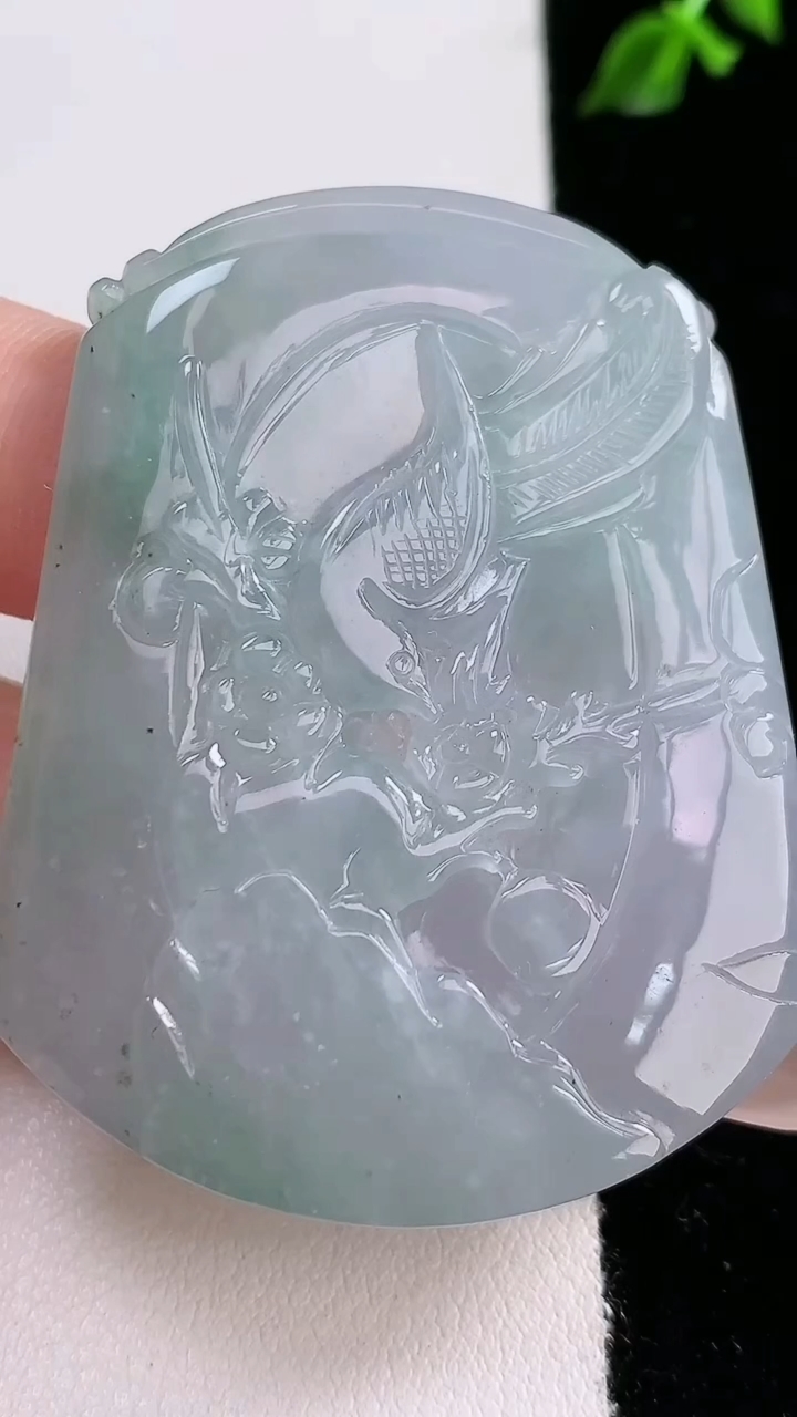 天然A货翡翠鸟语花香吊坠，尺寸52.6-42.6-5.6，重:30.12g
4月18日