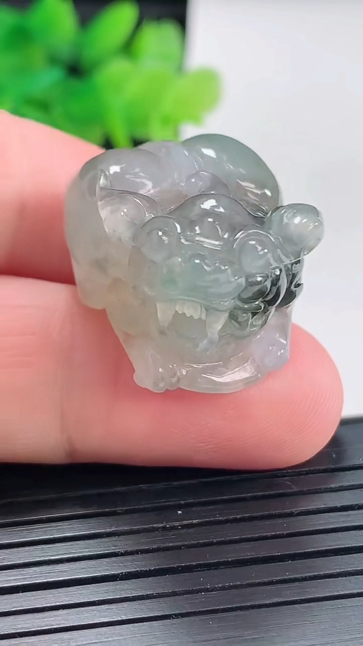 天然A货翡翠飘花貔貅吊坠，尺寸24-20-19.5重量:16.43g
4月21日