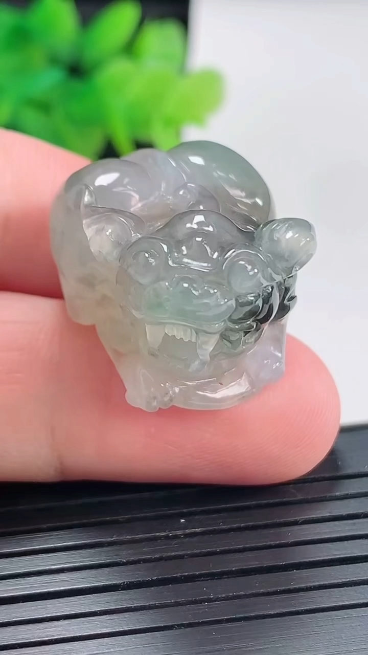 天然A货翡翠飘花貔貅吊坠，尺寸24-20-19.5重量:16.43g
4月21日