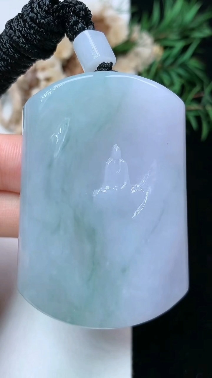 天然A货翡翠悟道吊坠，尺寸52.7-38-12.2，重量:70.67g
4月26日