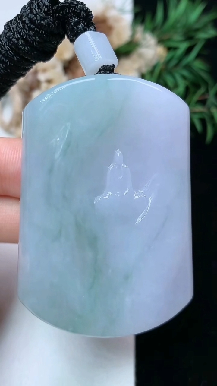 天然A货翡翠悟道吊坠，尺寸52.7-38-12.2，重量:70.67g
4月26日