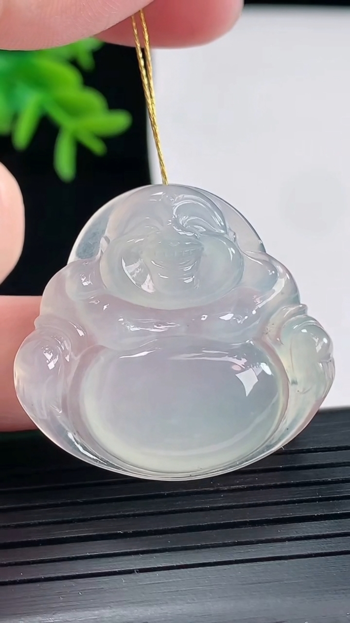 天然A货翡翠佛公吊坠，尺寸32.5-35-5.5重量:9.92g
4月27日