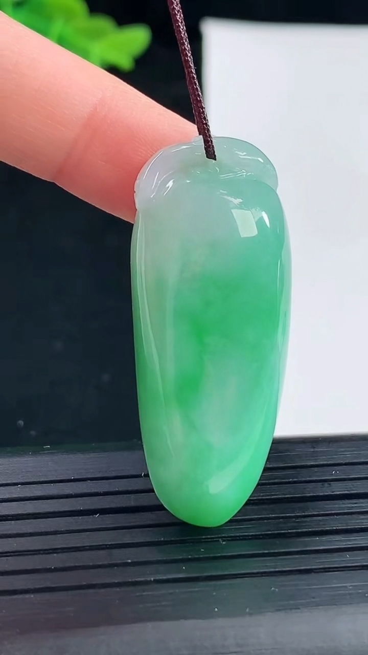 天然A货翡翠福瓜吊坠尺寸40-15.7-9.2重量:13.55g
4月30日