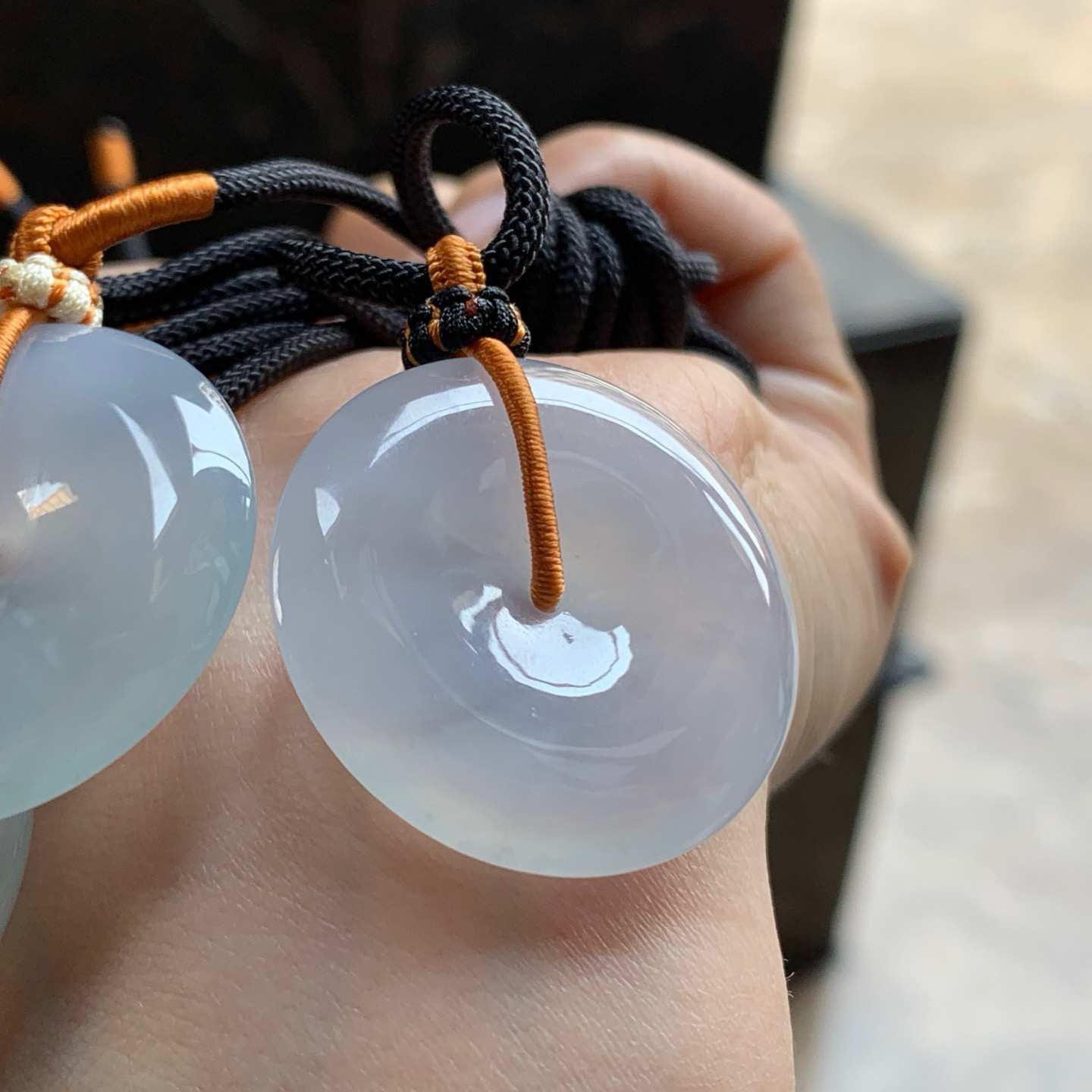 冰种平安扣 ^_^清新 尺寸30.4