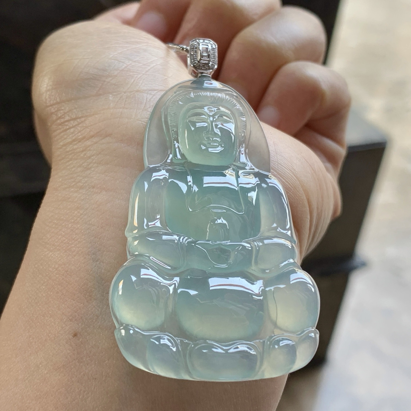 金扣冰晴水观音^_^冰透