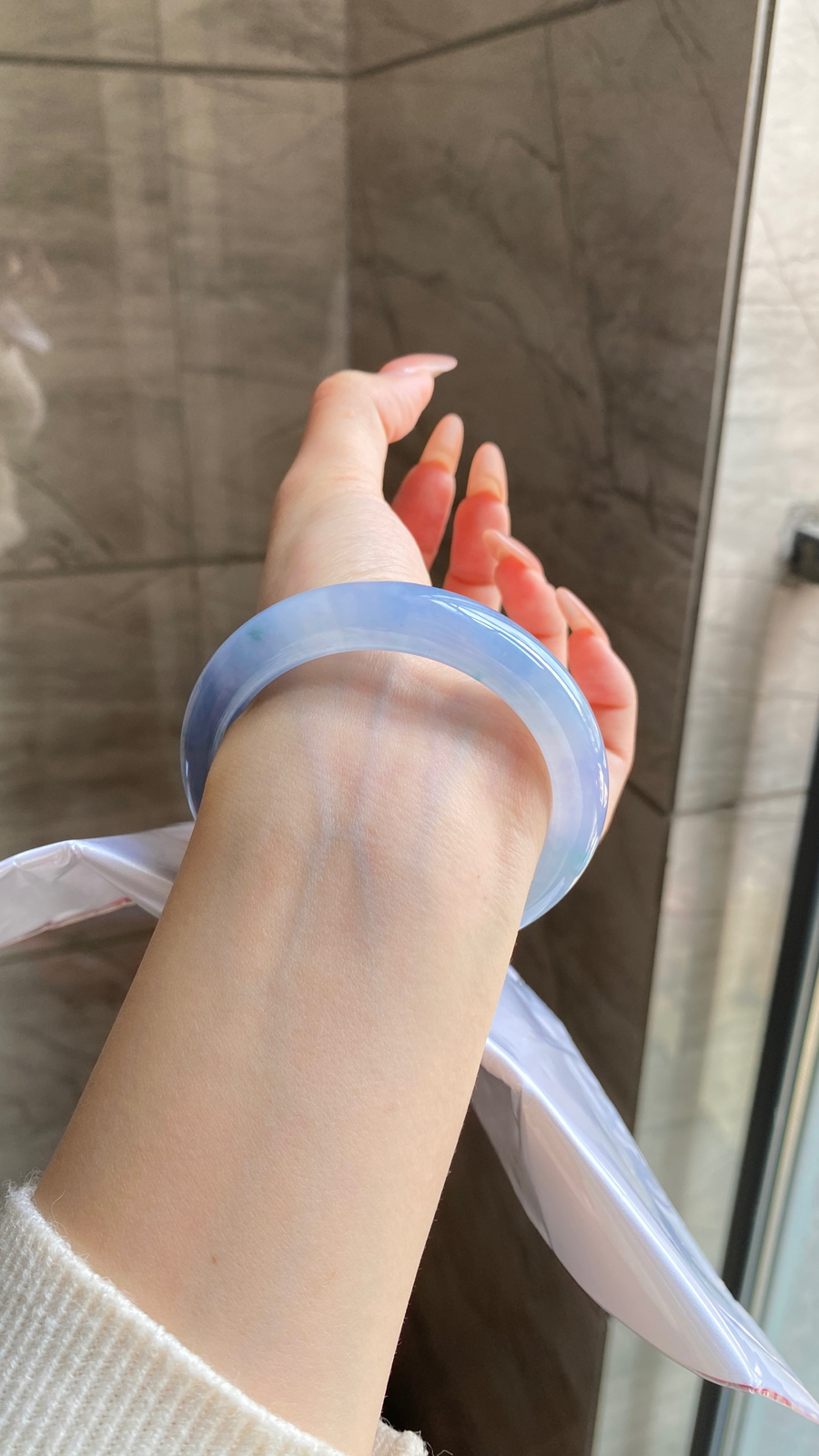 莫奈花园冰紫正圈
尺寸：54.8-11.5-9