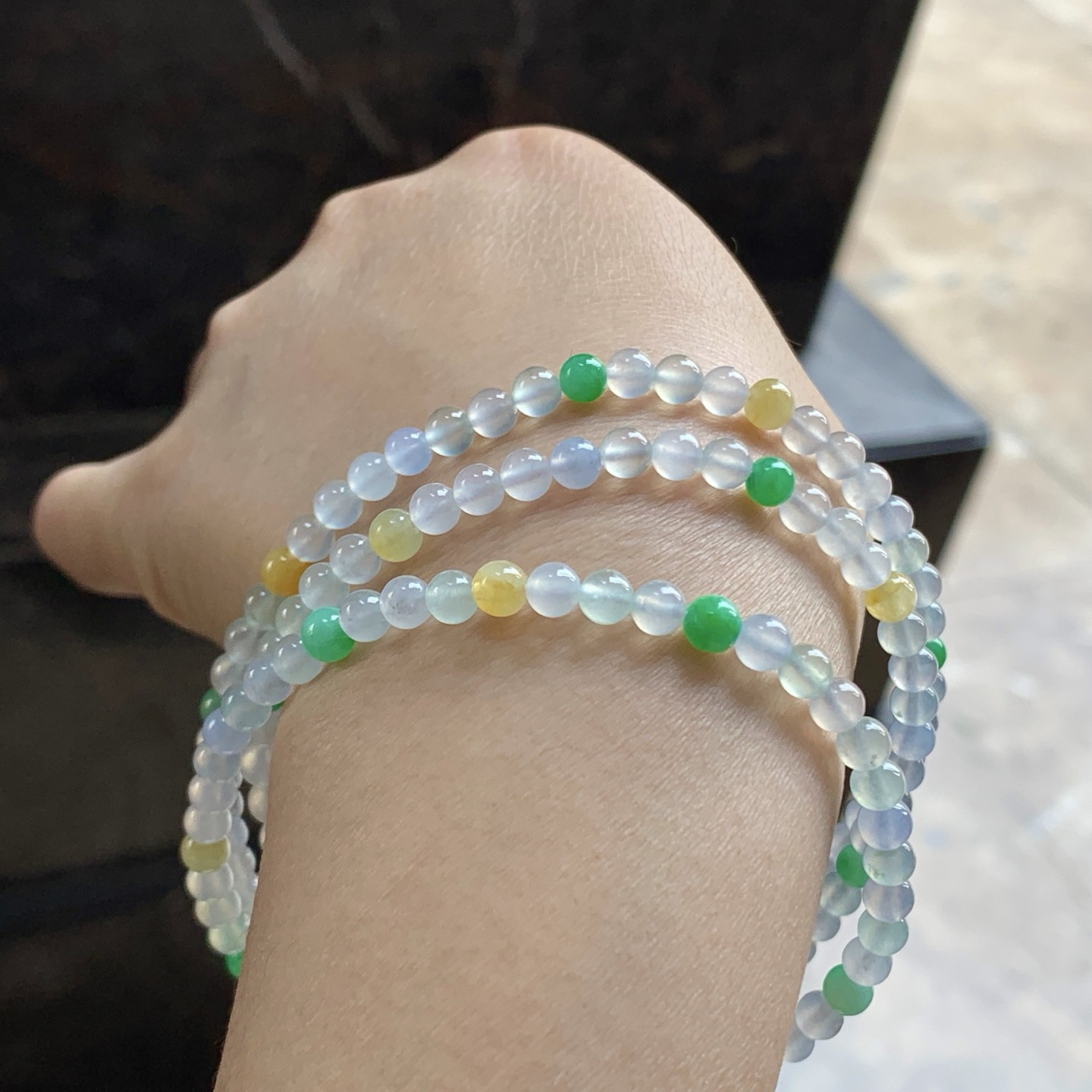 冰种手链^_^冰透 亮眼