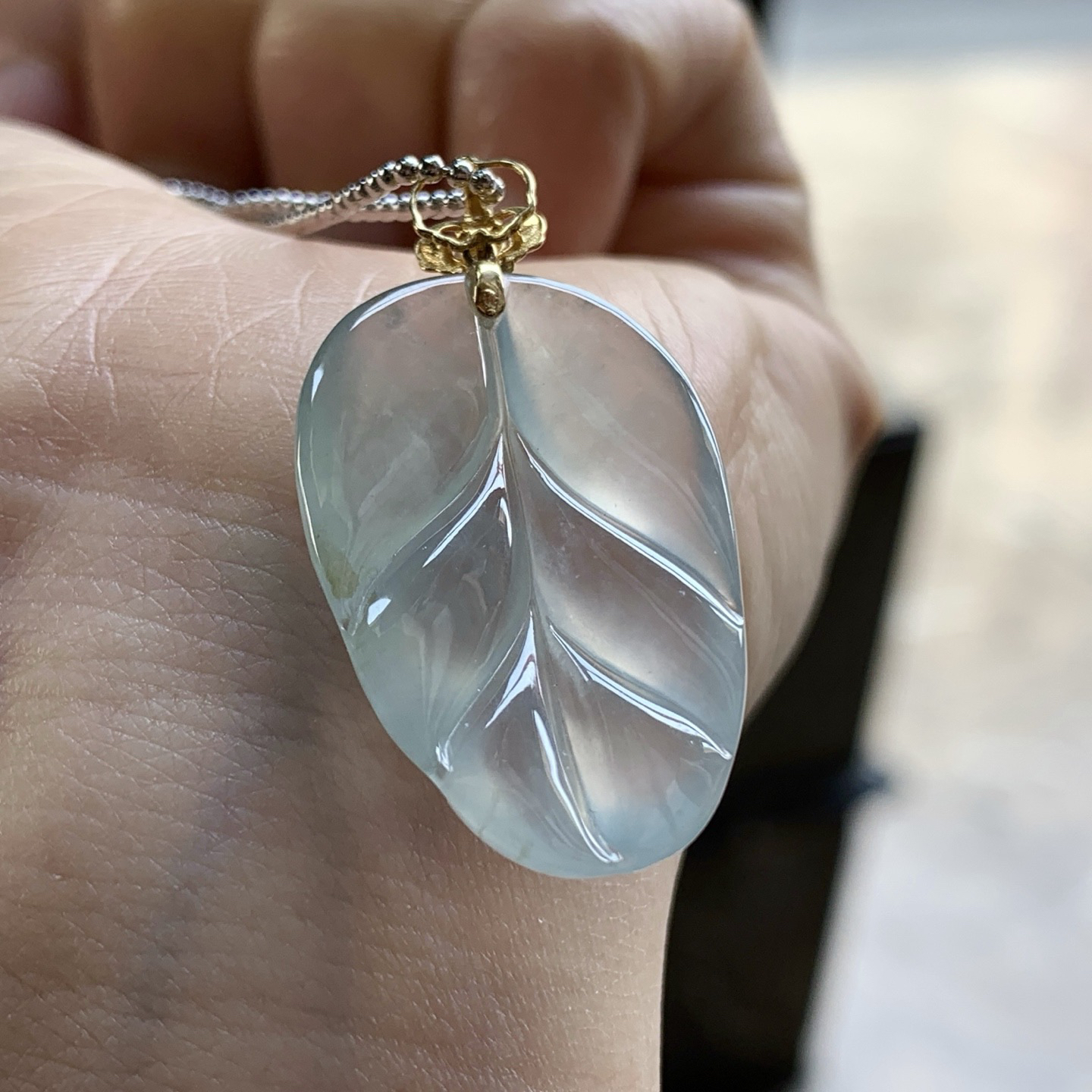 金扣叶子^_^冰透  水润