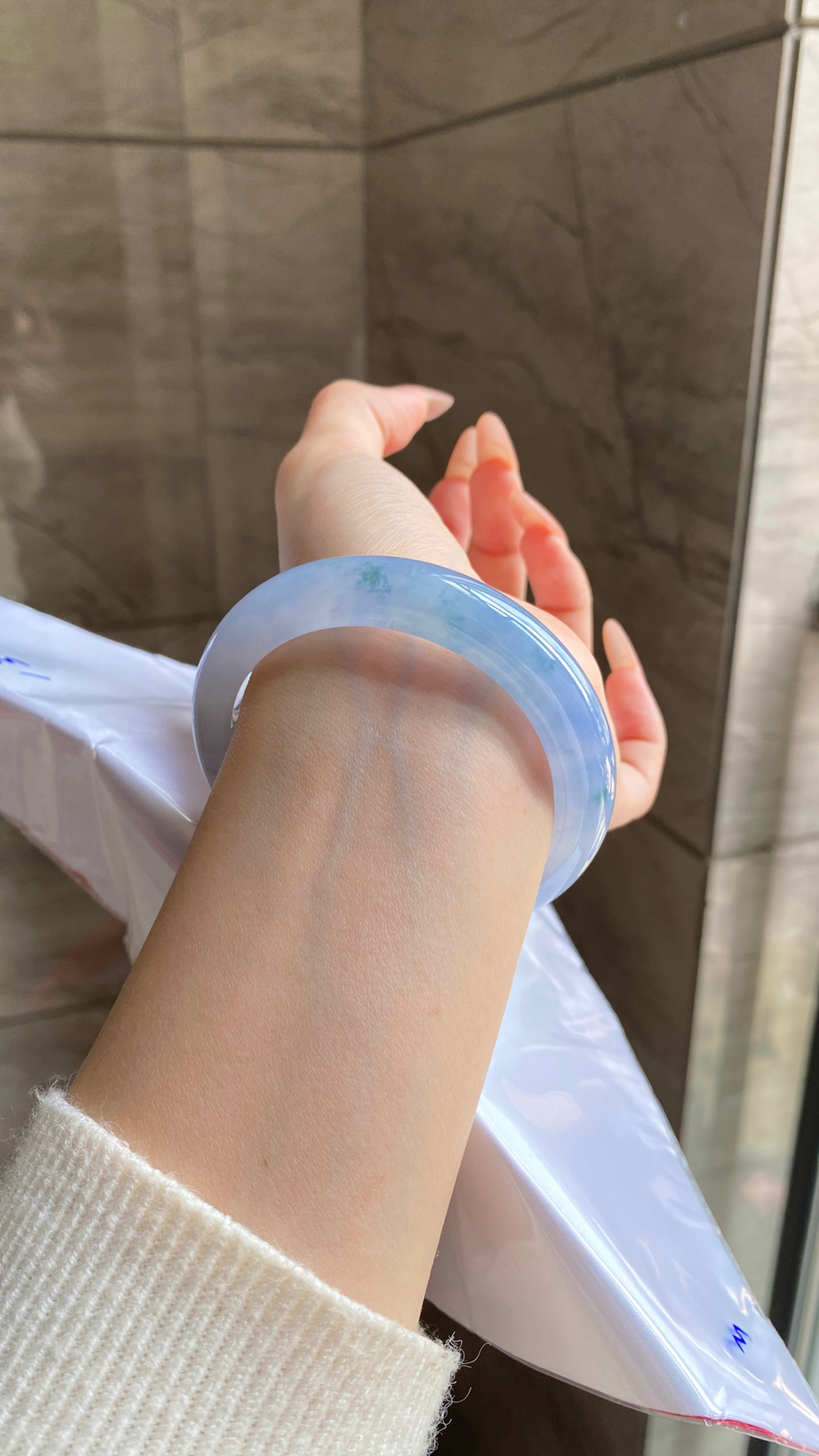 莫奈花园冰紫正圈
尺寸：54.8-11.5-9